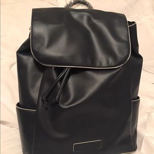 Vera Bradley faux leather NAVY backpack NWT